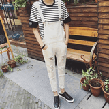 Mens Ripped Leg Denim Dungarees