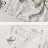 Mens White Jean Dungarees