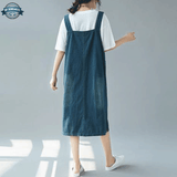 Oasis Blue Jeans Dungaree Dress