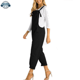 Old School Black Dungarees Womens