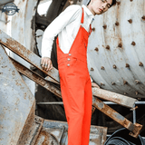 Orange Work Overalls