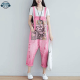 Pink Denim Dungarees