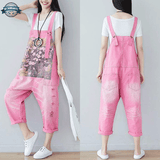 Pink Denim Overalls