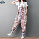 Pink Dungaree Dress with Hem