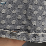 Polka Dot Dungarees with Hem