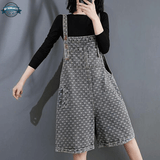 Polka Dot Dungarees with Suspenders