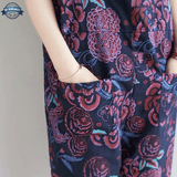 Purple Flower Dungarees