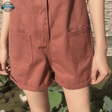 Solid Color Dungarees