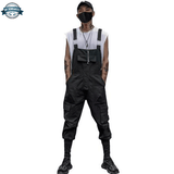 Urban Streetwear Black Dungaree