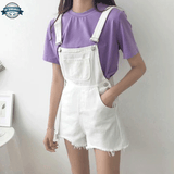 White Dungarees Womens