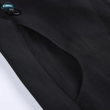 Wide Leg Black Overalls