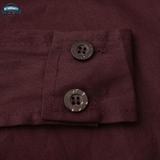 Wide Leg Dark Burgundy Dungarees
