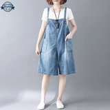 Wide Leg Denim Overalls