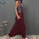 Wide Leg Dungaree Dress