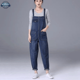 Women Dark Blue Dungarees