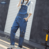 Womens Bib Overalls Wide Leg
