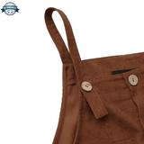 Womens Dark Brown Dungarees