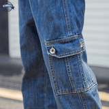 Womens Dungarees Wide Leg with Pockets