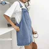 Women's Jeans Dungaree Skirt