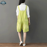 Yellow Short Overalls