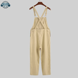 Beige Straight Dungarees