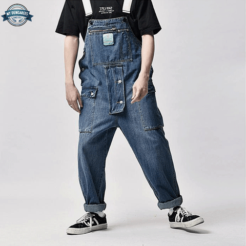 Blue Baggy Dungarees