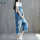 Cropped Jeans Dungarees