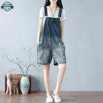 Jeans Dungaree Shorts 