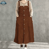 Womens Brown Dungarees